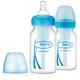 Комплект 2 бр. сини бебешки шишета Narrow-Neck Options 120 ml.  - 1