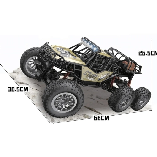 Голям метален камион бъги с ресори и светлина Godzilla PAT61870