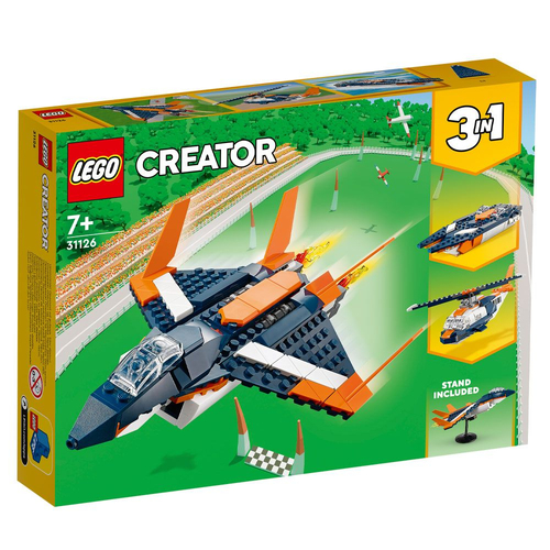 Детски конструктор Creator 3in1 Свръхзвуков самолет | PAT2455