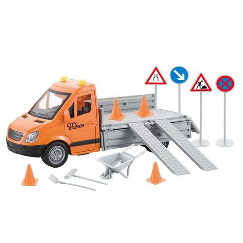 Детска играчка Камион с пътни знаци, звуци и светлини City Maintenance | PAT2762