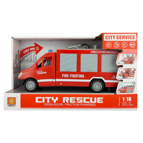 Детска играчка Пожарна кола със стълба, звуци и светлини City Rescue | PAT2763