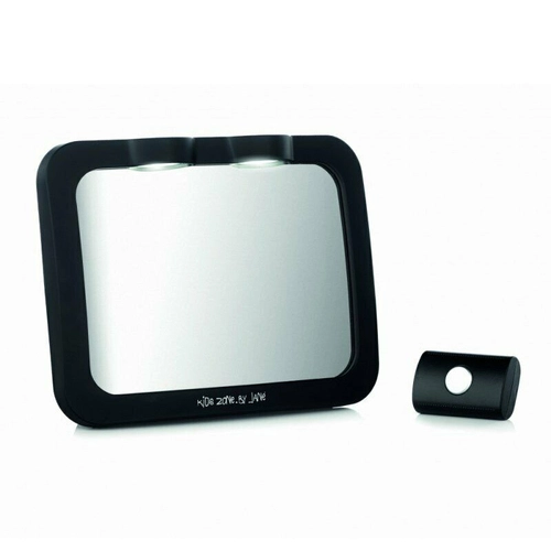 Огледало за обратно виждане за бебе с дистанционно LED Black | PAT2808