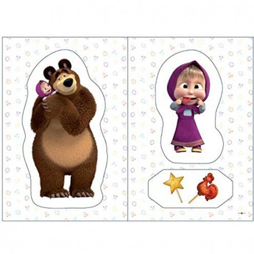 Детски комплект за оцветяване Маша и мечокът  - 3