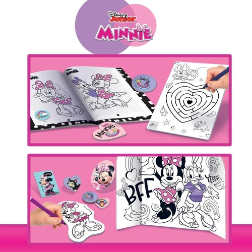 Детски комплект за рисуване и оцветяване Minnie Mouse в раница  - 4