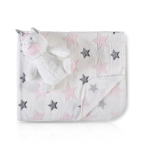 Бебешко одеяло 90/75 cm с играчка Unicorn Stars | PAT2954