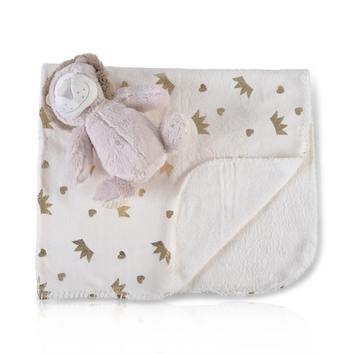 Бебешко одеяло 90/75 cm с играчка Lion | PAT2955