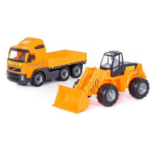 Комплект детски играчки камион с трактор Volvo | PAT3001