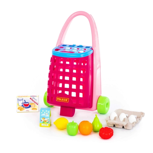 Детска количка за пазаруване с продукти | PAT3002