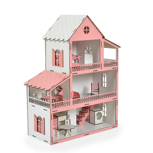 Детска дървена Къща за кукли Lilly | PAT3166