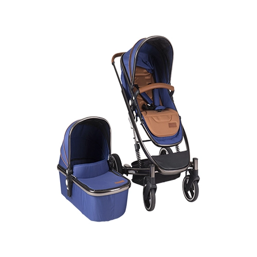 Комбинирана количка 2в1 Divaina TrueNavi Blue с кош за новородено | PAT3306