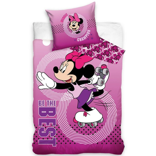Детски спален комплект Minnie Mouse Roller-Skating плик за завивка 140x200 – 2 части | PAT3330