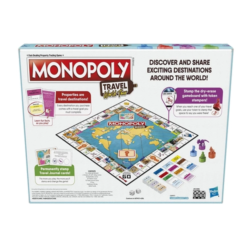 Детска настолната игра Околосветско пътешествие Monopoly  | PAT3370