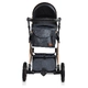 Бебешка черна комбинирана количка 2в1 Midas  - 4