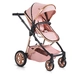 Бебешка розова комбинирана количка 2в1 Midas  - 13