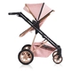 Бебешка розова комбинирана количка 2в1 Midas  - 15