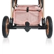Бебешка розова комбинирана количка 2в1 Midas  - 5