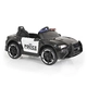 Детска черна акумулаторна кола Police  - 1