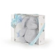 Бебешко одеяло 90/75 cm с играчка Elephant blue  - 3