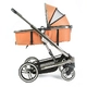 Комбинирана бебешка количка 2в1 Divaina с трансф седалка Brown  - 5