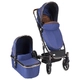 Комбинирана количка 2в1 Divaina TrueNavi Blue с кош за новородено  - 1