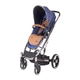 Комбинирана количка 2в1 Divaina TrueNavi Blue с кош за новородено  - 4