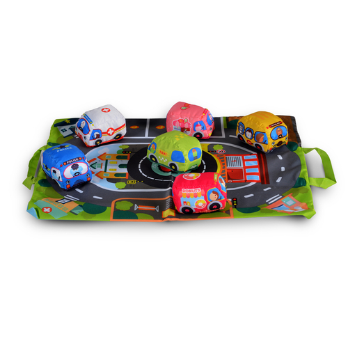 Детски 6 меки превозни средства с чанта | PAT3578