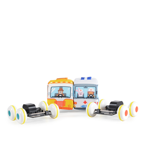 Детски меки инерционни коли линейка/павиолион  | PAT3580
