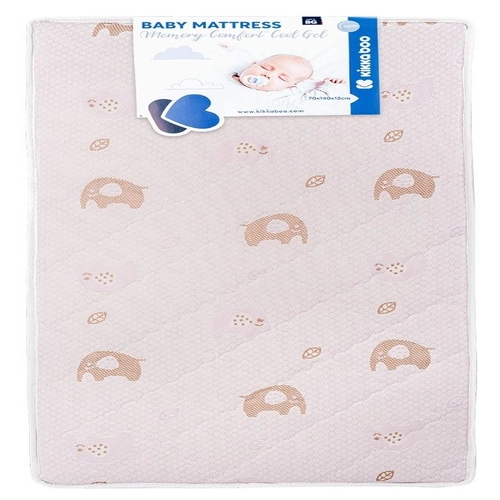 Детски матрак Memory Comfort Cool gel, 70 х 140 х 12 cm. Elephants Pink | PAT3674