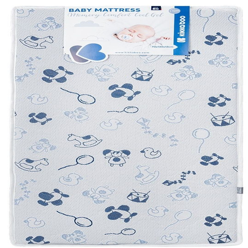 Детски матрак Memory Comfort, Cool gel 70 х 140 х 12 cm Horses Blue | PAT3715