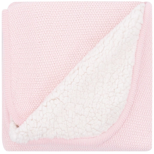 Детско плетено памучно одеяло с шерпа Dream Big Pink, 75 х 100 cm | PAT3732