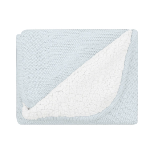 Бебешко плетено памучно одеяло с шерпа Dream Big Blue | PAT3773
