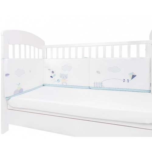 Обиколник за бебешко легло с дунапрен 210 cm Cat Lovely Day | PAT3795