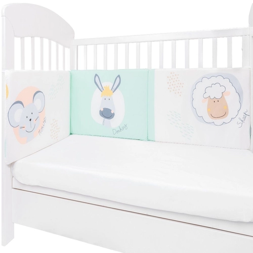 Обиколник за бебешко легло с дунапрен 210 cm New Friends | PAT3796