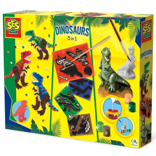 Детски творчески комплект динозаври 3в1 SES | PAT3910