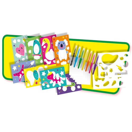 Детски творчески комплект SES флумастри за оцветяване с издухване на въздух | PAT3949