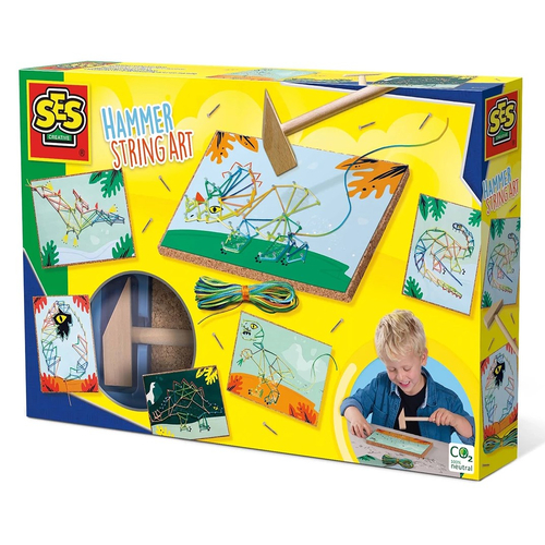 Детски творчески комплект SES комплект с конци и чукче | PAT3950