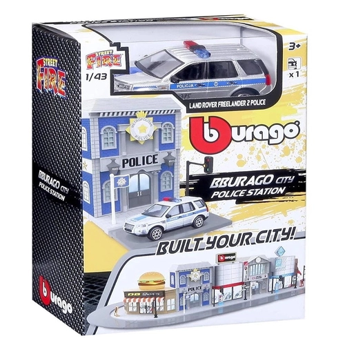Детска играчка Bburago Street Fire полицейски участък | PAT3964