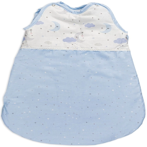 Бебешко спално чувалче с вата  0-6 месеца Сини луни и звезди | PAT4151