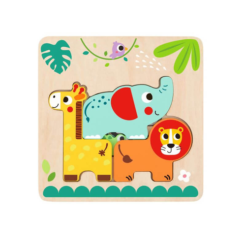 Детски дървен многопластов пъзел Animal | PAT4211