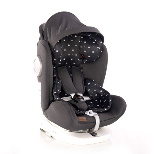 Детски стол за кола Lusso Black Crowns SPS Isofix 0-36 kg | PAT4269