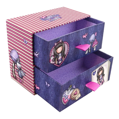 Детска кутия за съхранение с чекмеджета Santoro Gorjuss Cheshire Cat  - 1