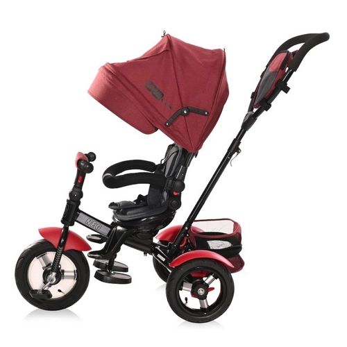 Детска триколка с въздушни гуми Neo Red&Black Luxe | PAT4396