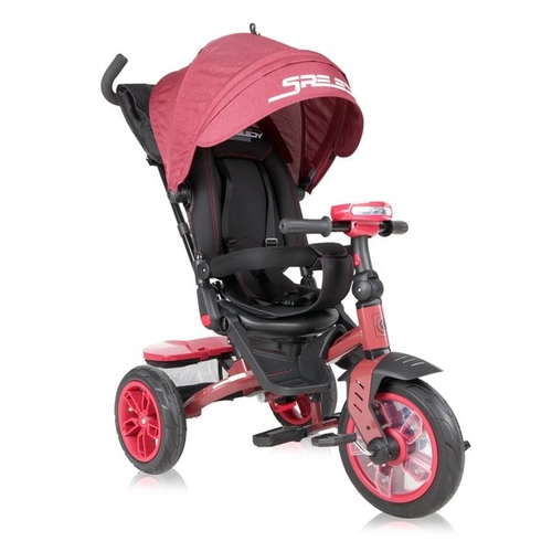 Детска триколка с въздушни гуми Speedy Red&Black | PAT4400