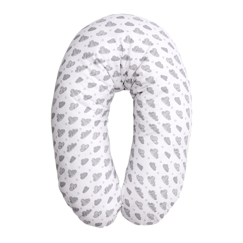 Бяла възглавница за кърмене на бебе 190 см | PAT4425