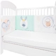 Обиколник за бебешко легло с дунапрен 210 cm New Friends  - 1