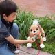 Детски плюшен любимец за разходка навън Peppy Pets кафяво кученце  - 3