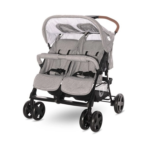 Бебешка количка за близнаци Twin Steel Grey | PAT4430