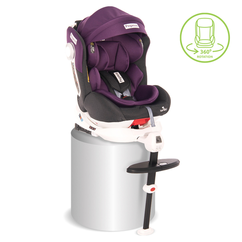 Детски стол за кола Pegasus Isofix Grey&Violet 0-36 кг. | PAT4481