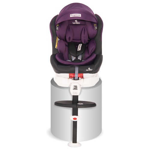 Детски стол за кола Pegasus Isofix Grey&Violet 0-36 кг. | PAT4481