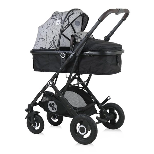 Бебешка комбинирана количка Sena Set Grey Marble | PAT4493